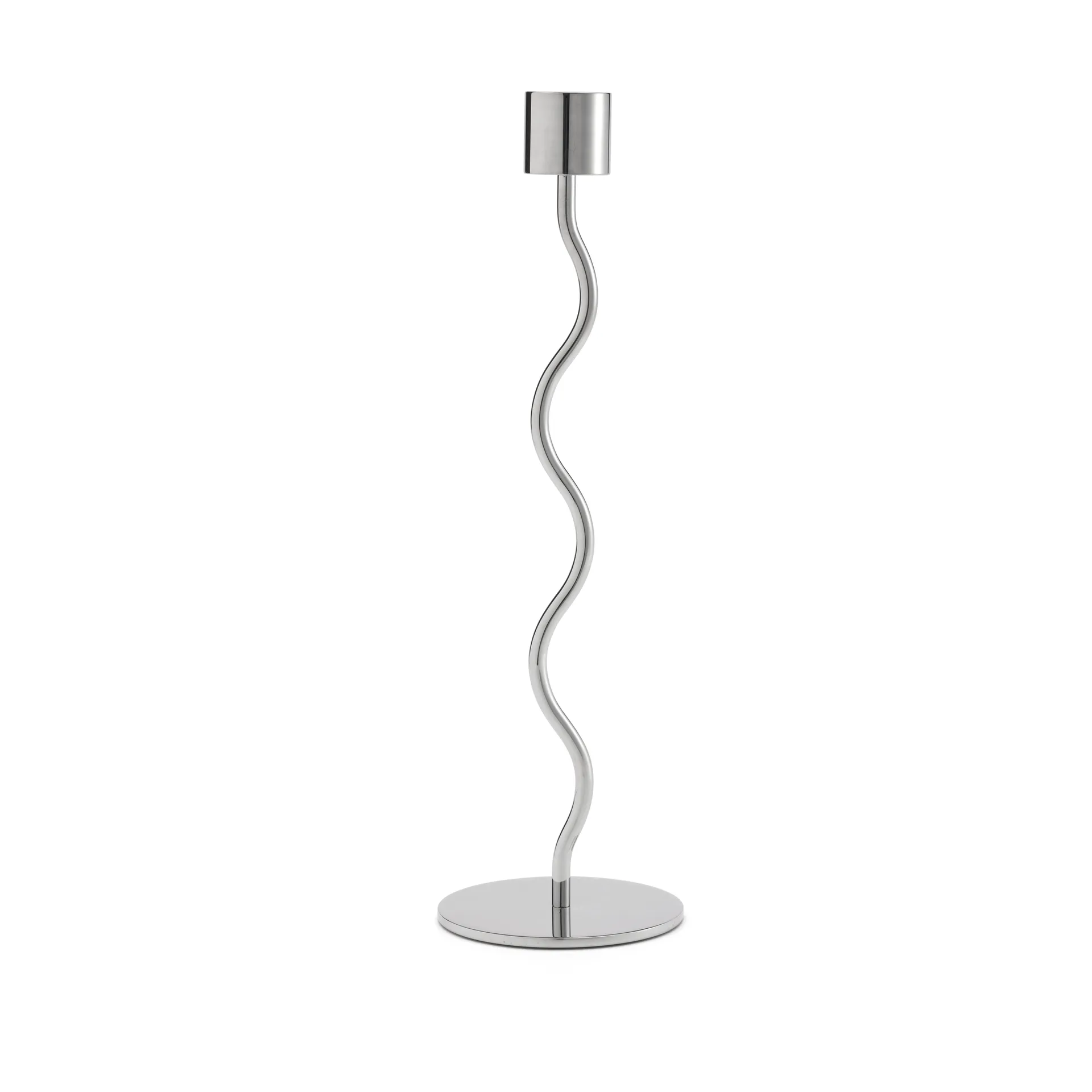 Curved Kerzenständer 26cm, Edelstahl Cooee Design