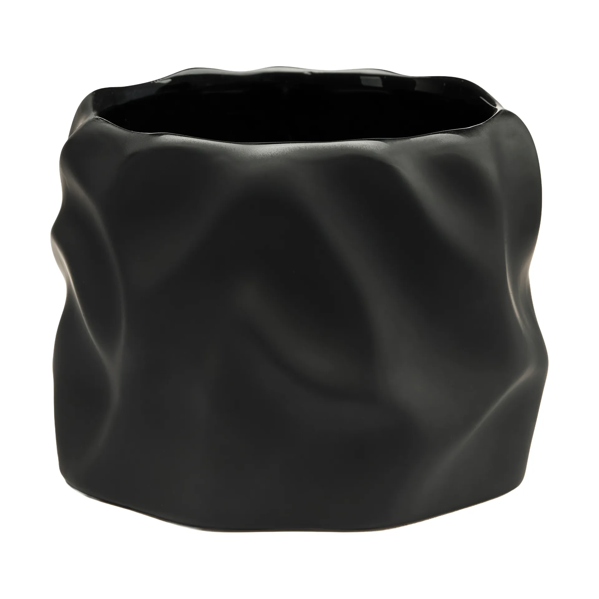 Drift desert Blumentopf, Schwarz, klein Ø15 cm Cooee Design