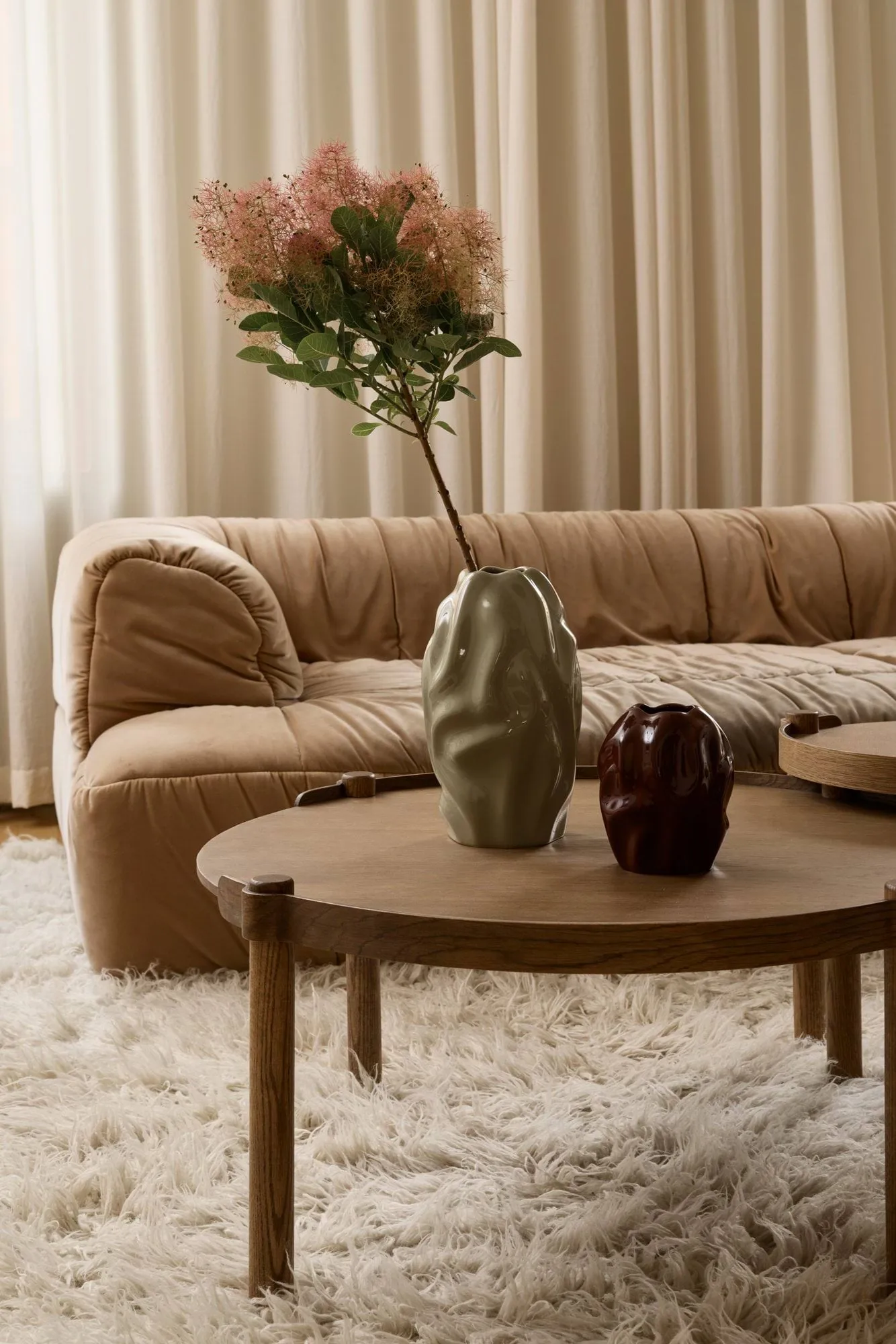 Drift desert Vase 28cm, Weinrot Cooee Design