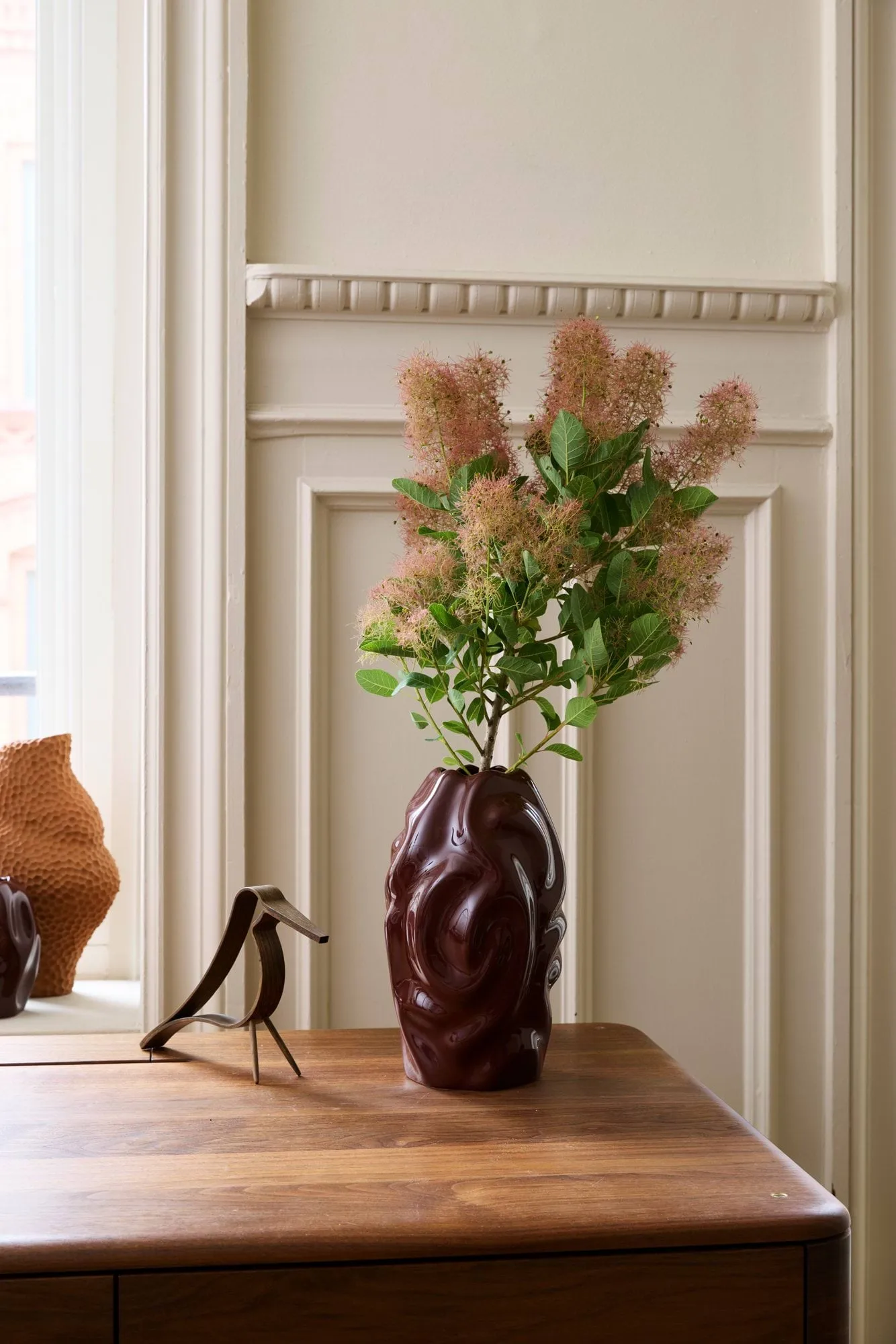 Drift desert Vase 28cm, Weinrot Cooee Design
