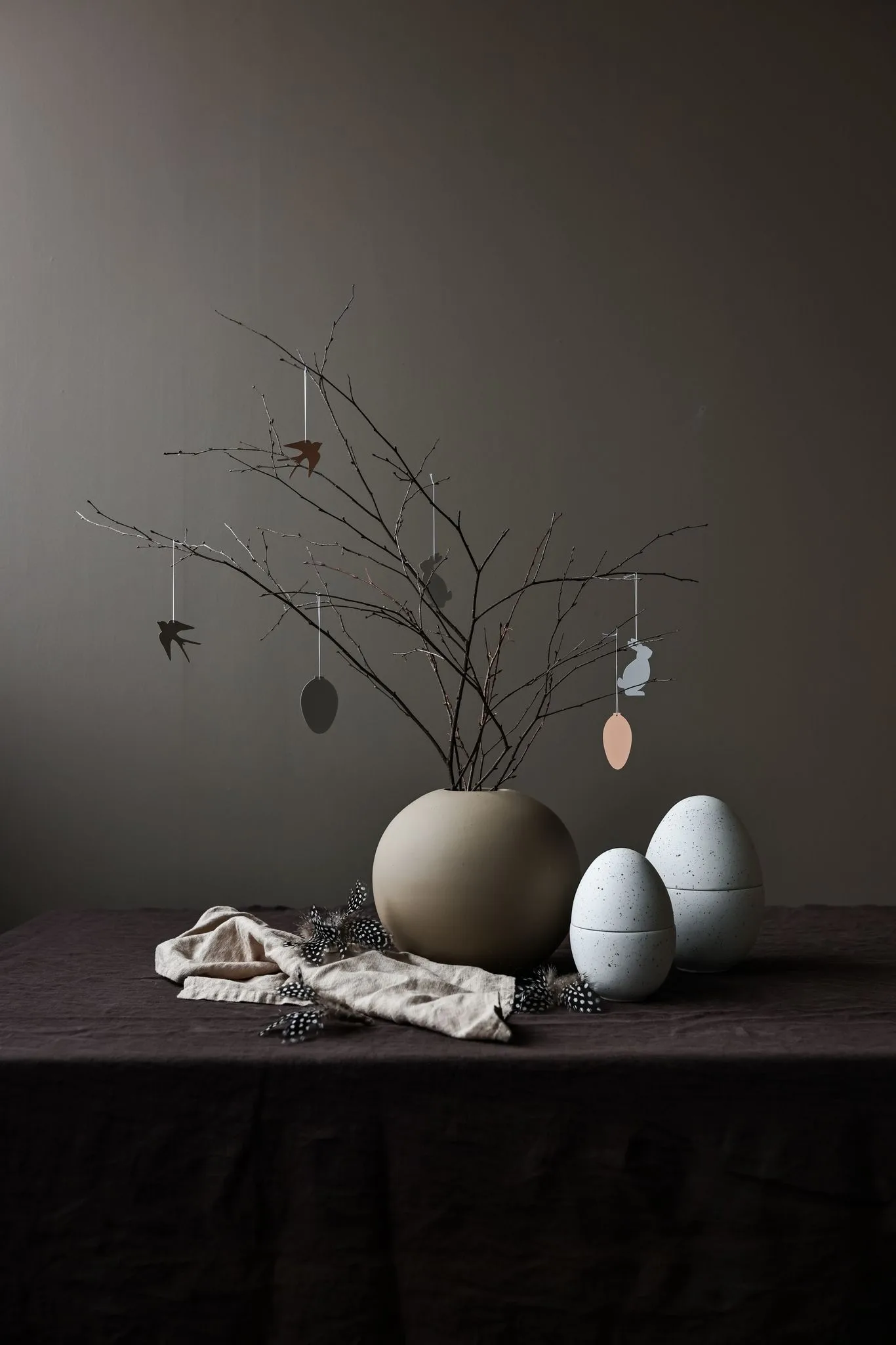 Easter Deco Hase Osteranhänger 4er Pack, Sand Cooee Design