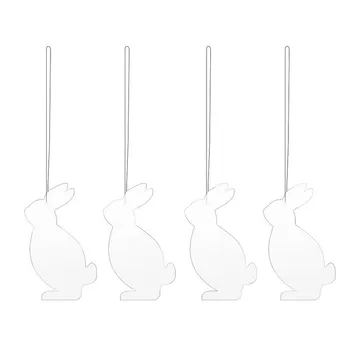 Easter Deco Hase Osteranhänger 4er Pack - White - Cooee Design