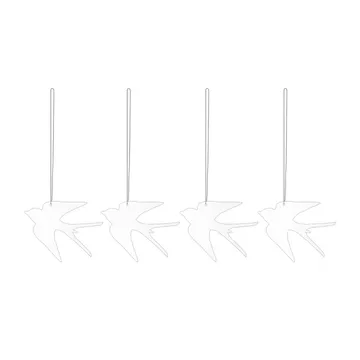 Easter Deco Vogel Osteranhänger 4er Pack - White - Cooee Design