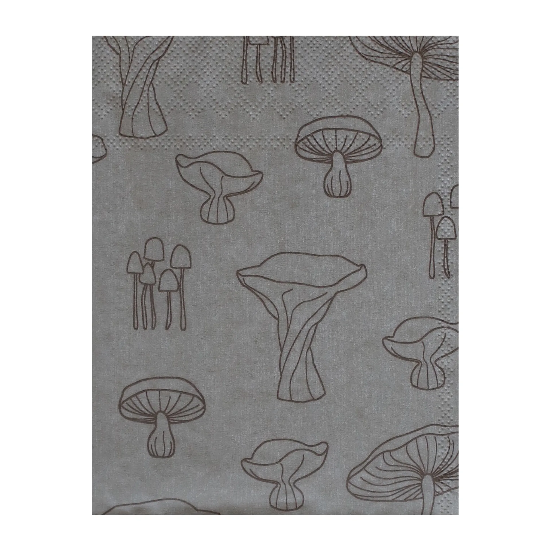 Fungi Serviette 33 x 33cm 20-pack, Sand-hazelnut Cooee Design