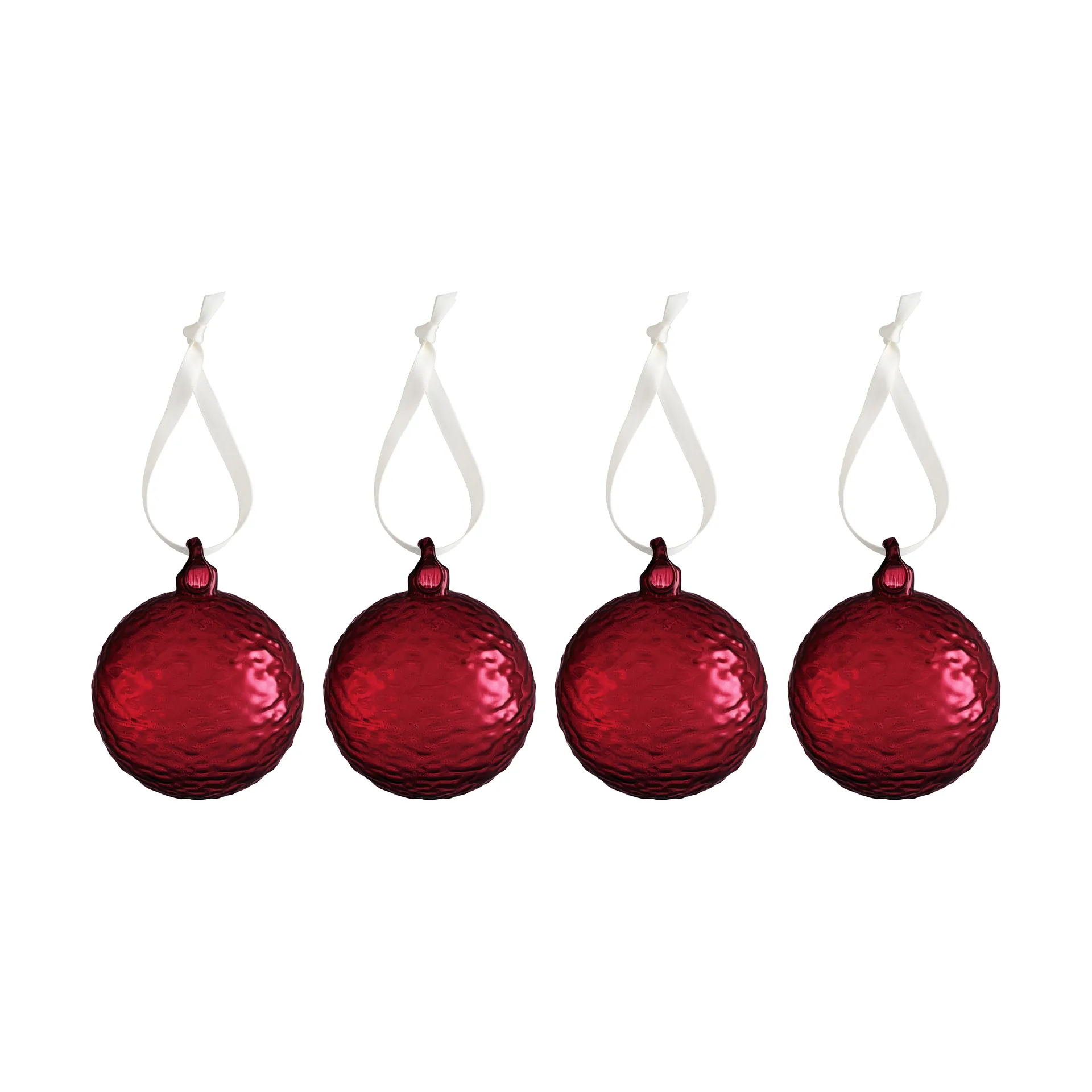 Gry Marble Weihnachtskugel Ø5 cm, Deep red Cooee Design