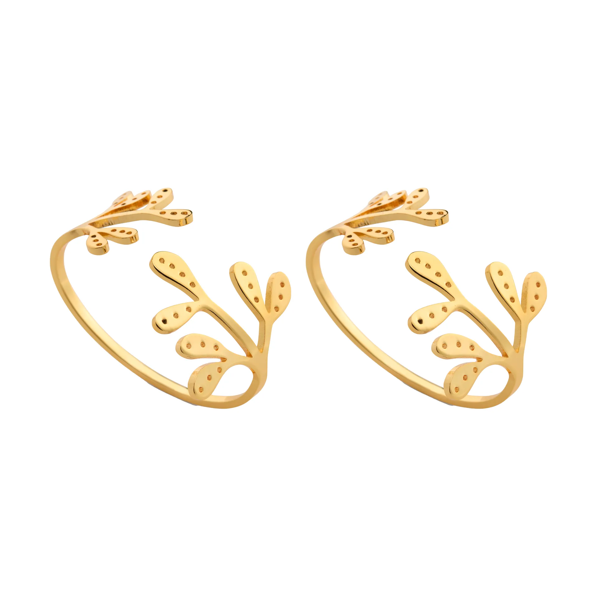 Mistletoe Serviettenring 2er-Pack, Brass Cooee Design