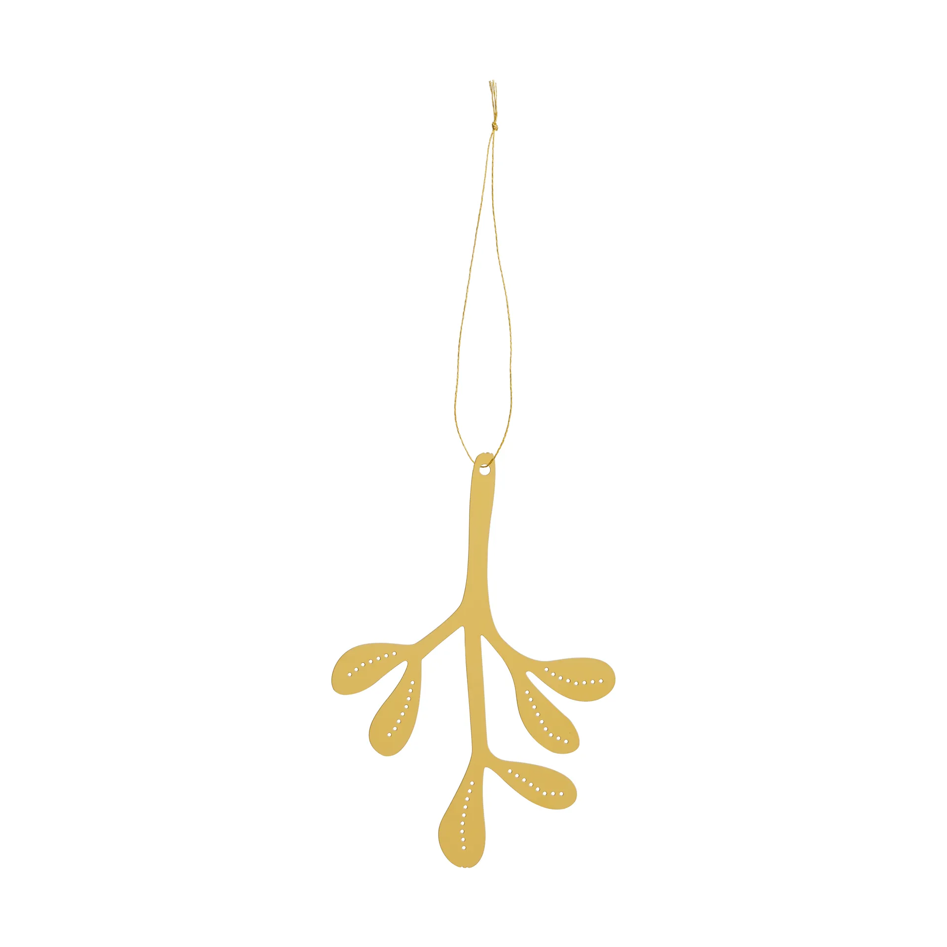 Mistletoe Weihnachtsanhänger 2-teilig, Messing, 12 cm Cooee Design