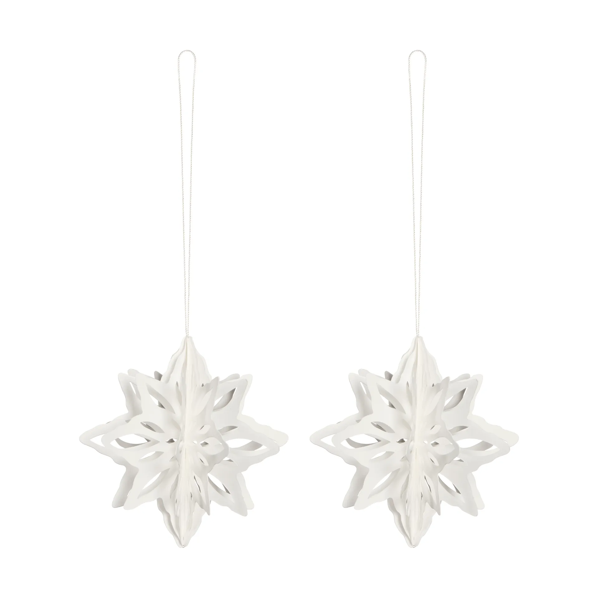 Paper Nova Star Dekorationsanhänger 2er Pack, Natural Cooee Design