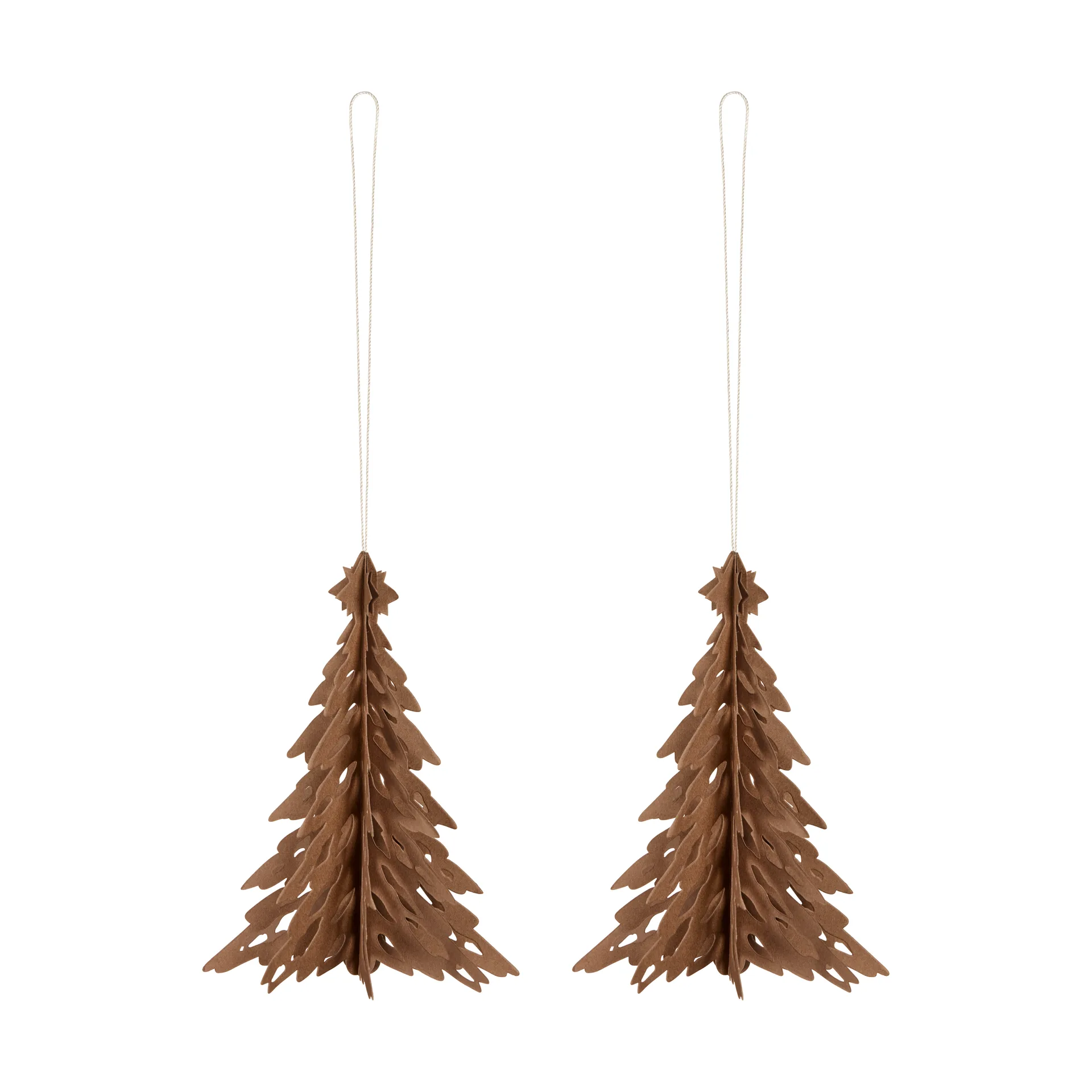 Paper Pinetree Dekorationsanhänger 2er Pack, Coffee Cooee Design