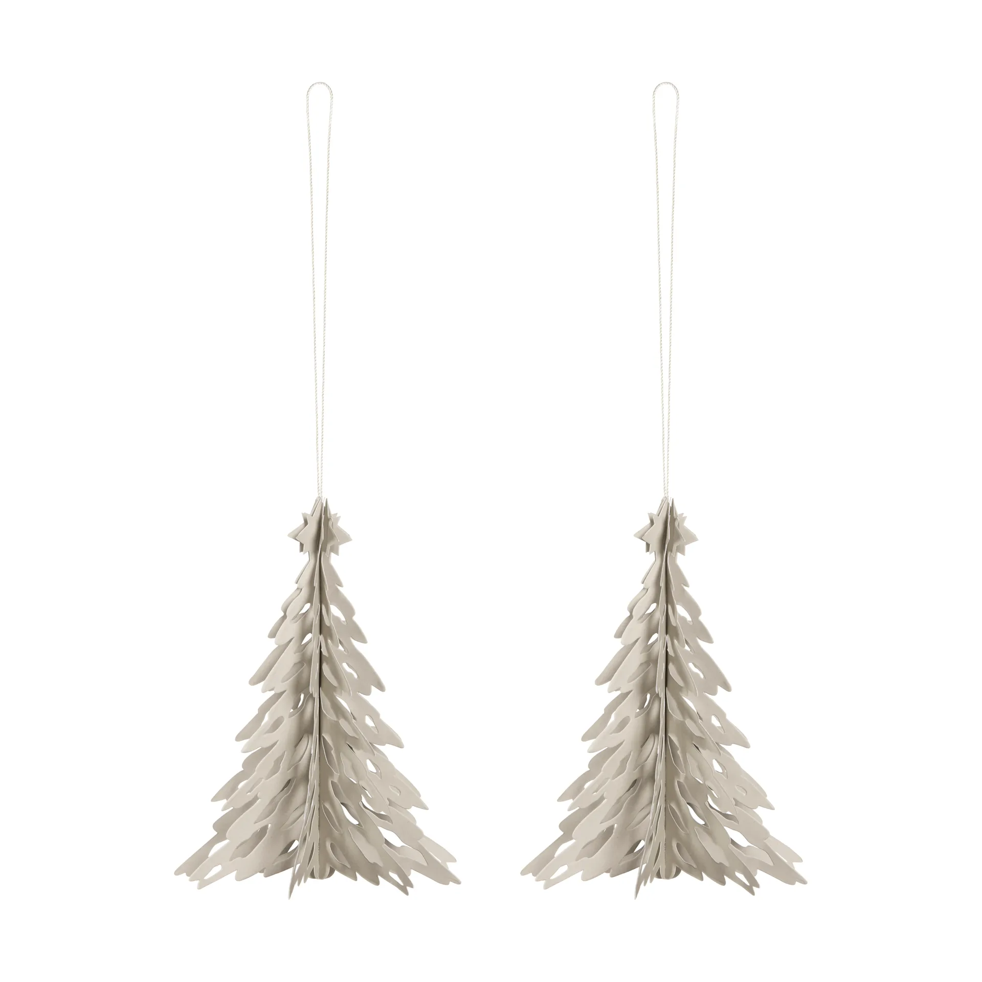 Paper Pinetree Dekorationsanhänger 2er Pack, Sand Cooee Design
