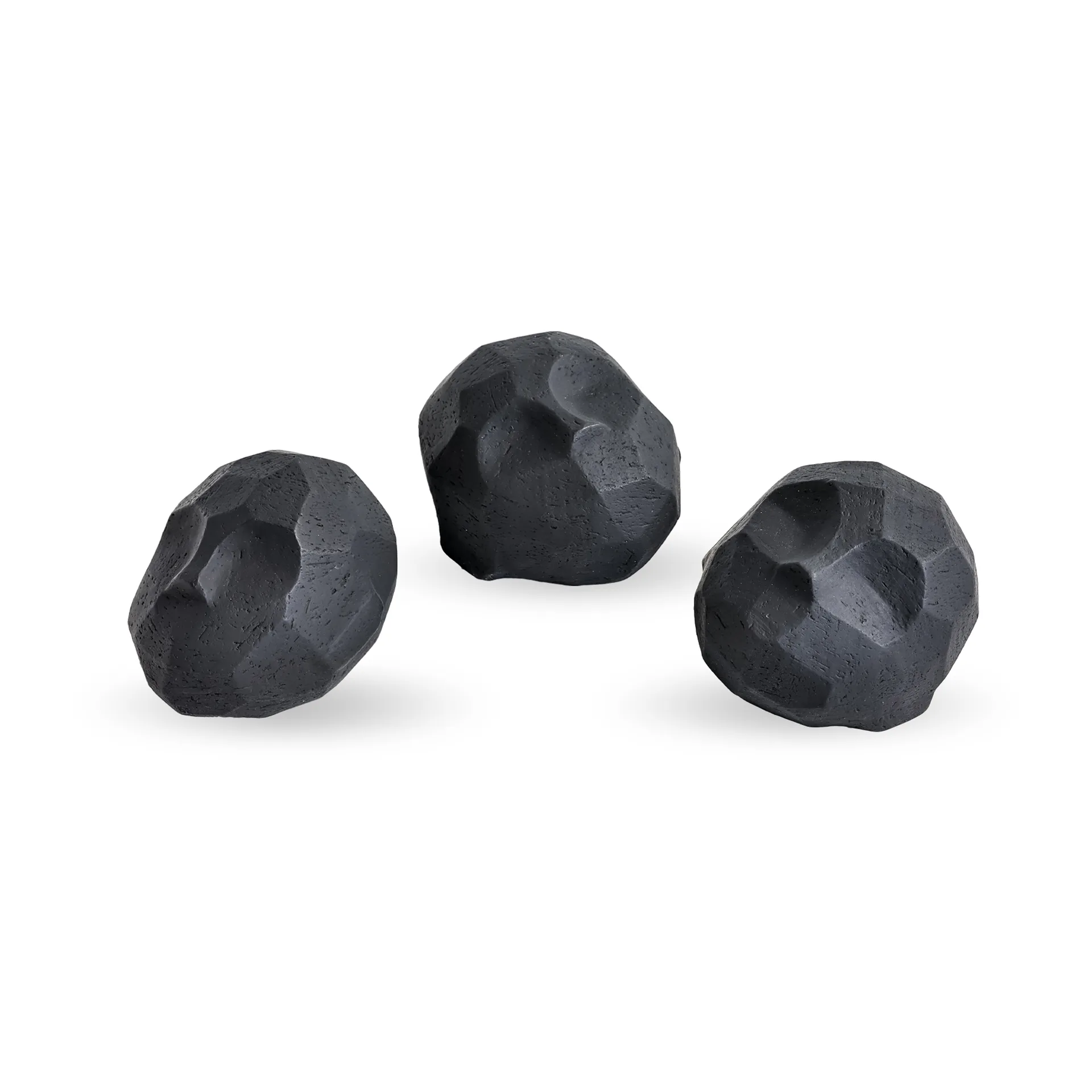 Pebble heads sculpture 3er Pack, Coal Cooee Design