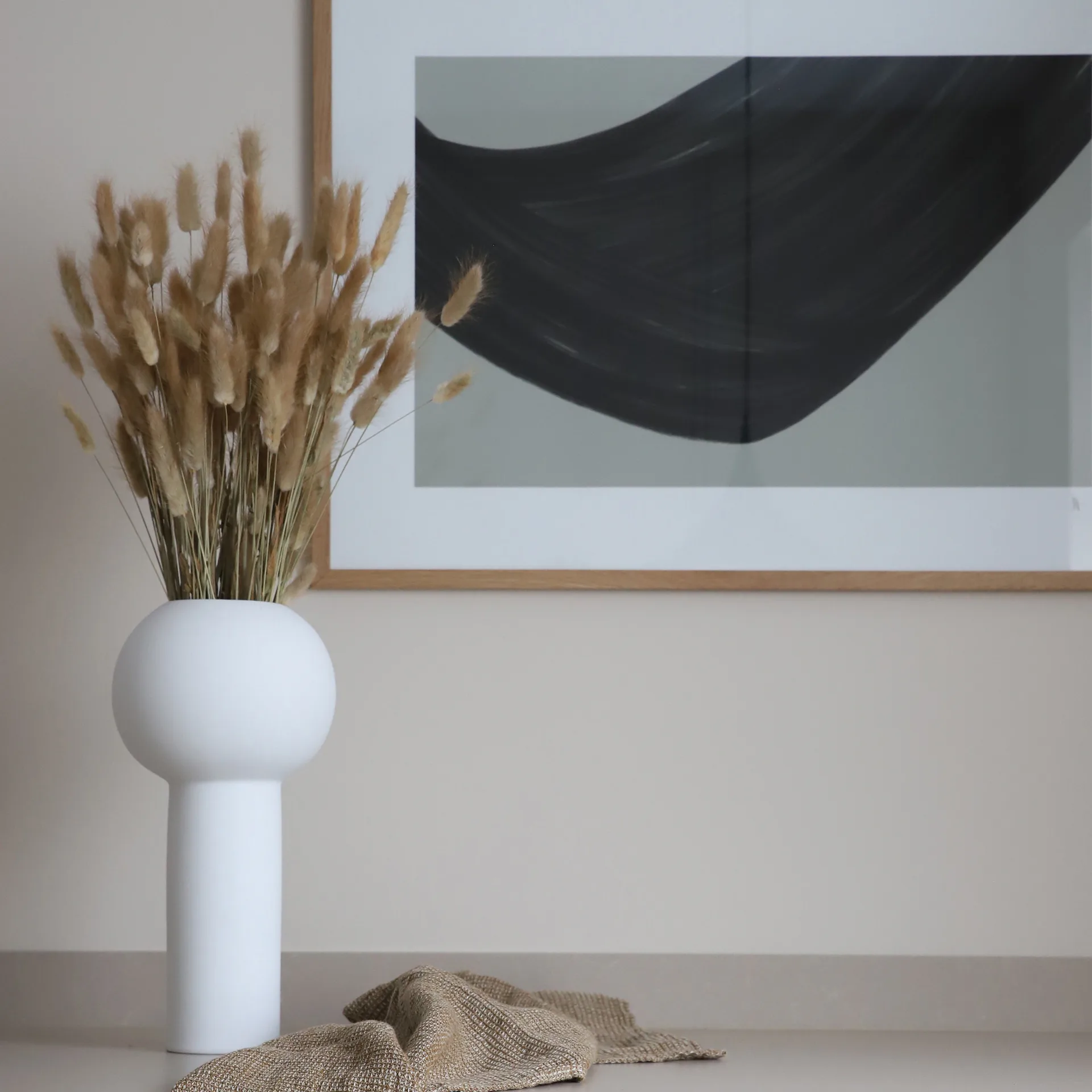 Pillar Vase 32cm, White Cooee Design