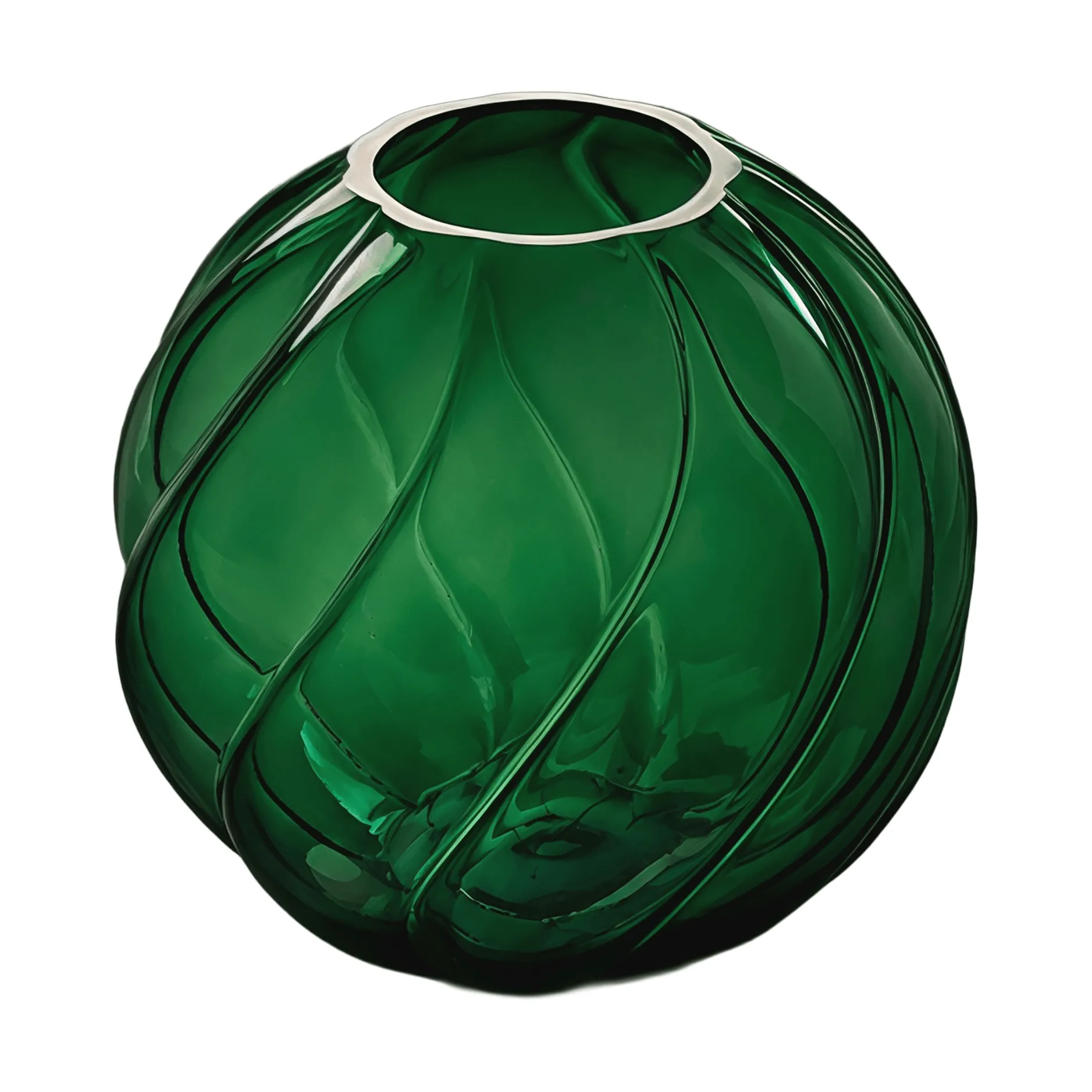 Twist Ball Vase 12 cm, Waldgrün Cooee Design