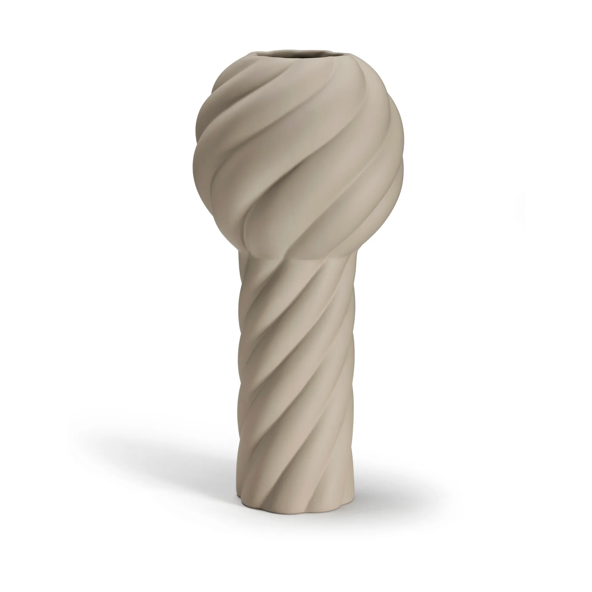 Twist Säulen Vase 34 cm, Sand Cooee Design
