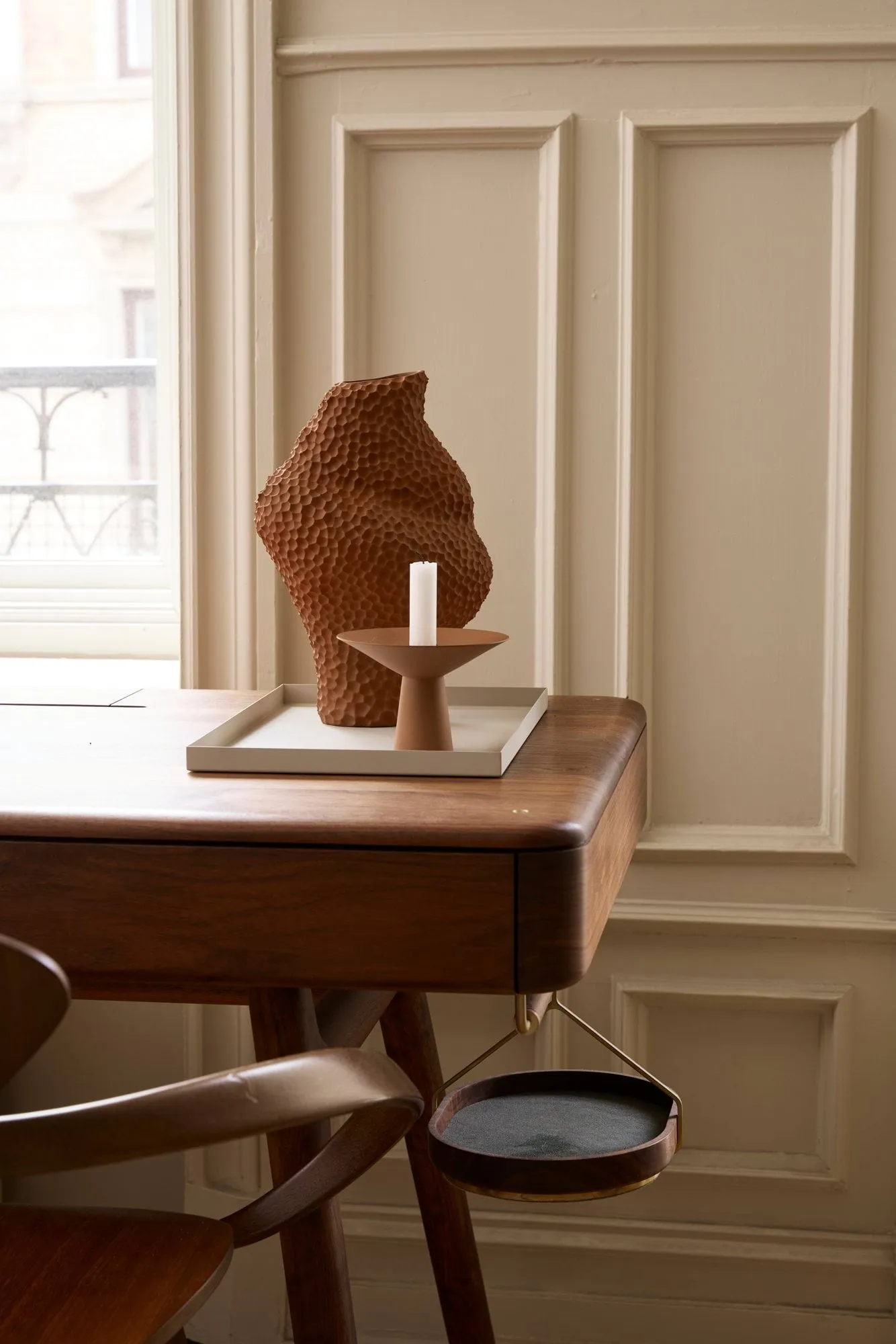 Uma Kerzenständer , Terrakotta Cooee Design