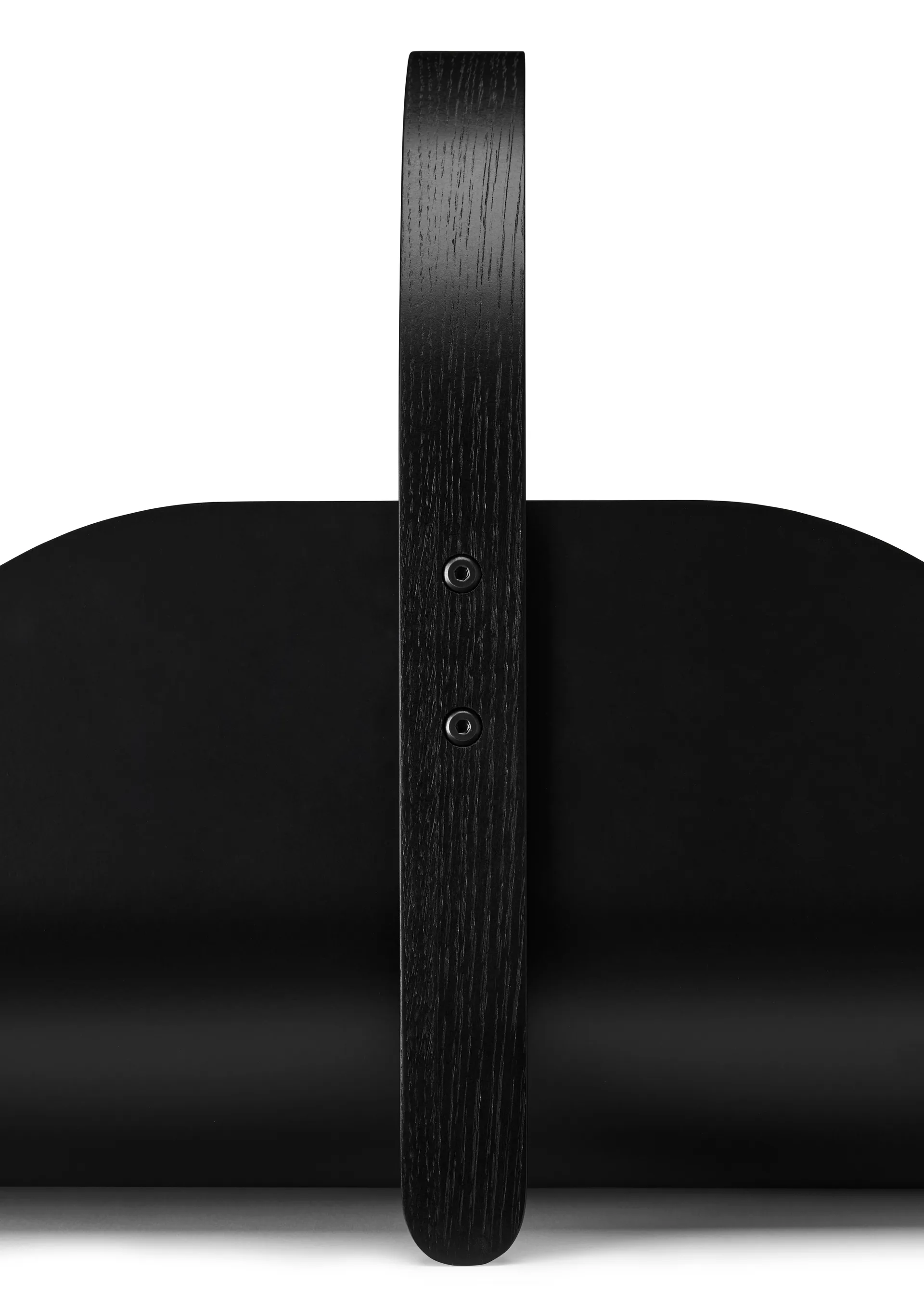 Woody Feuerholzkorb, Black stained oak Cooee Design
