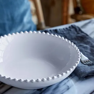 Pearl Pastaschüssel - Weiß, Ø24 cm - Costa Nova
