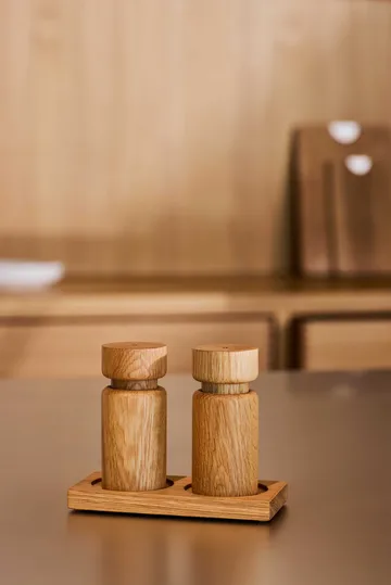 Tabletopper Gewürzmühlenständer - FSC oak - Crushgrind