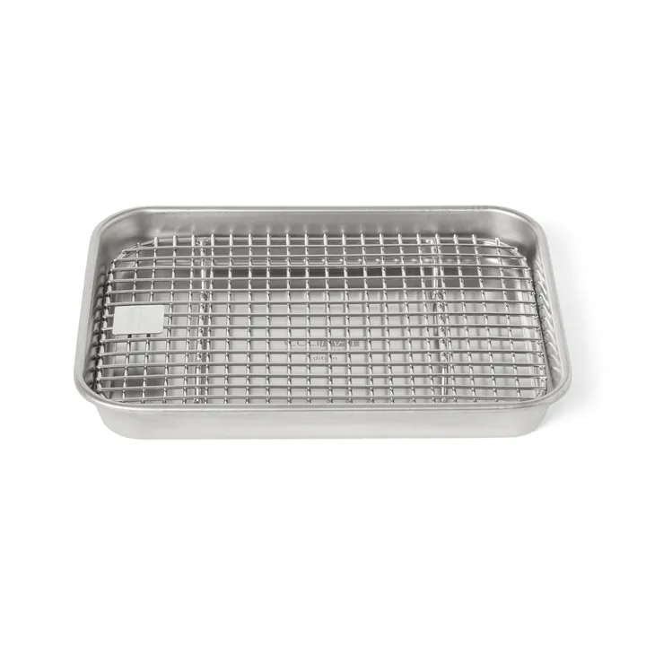 Culimat Gastronormbehälter mit Abkühlgitter - Edelstahl, 18x14x2,5 cm - Culimat