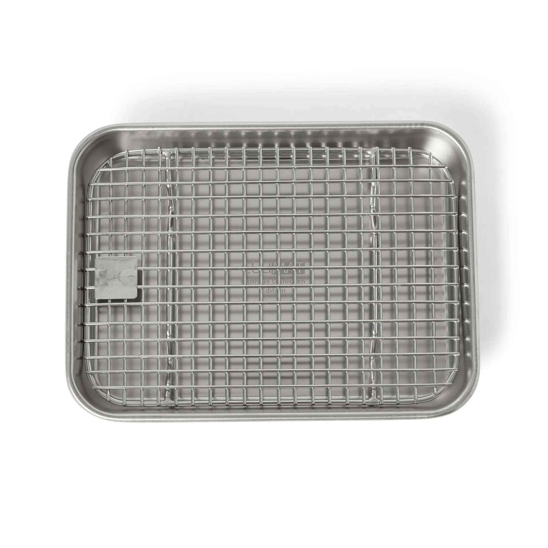 Culimat Gastronormbehälter mit Abkühlgitter, Edelstahl, 18x14x2,5 cm Culimat