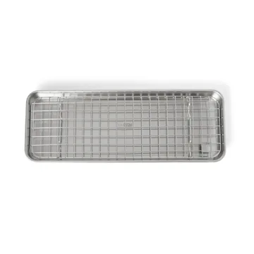Culimat Gastronormbehälter mit Abkühlgitter - Edelstahl, 38x14x2,5 cm - Culimat