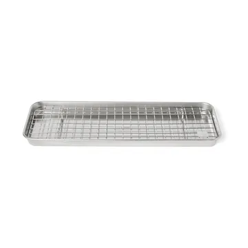 Culimat Gastronormbehälter mit Abkühlgitter - Edelstahl, 38x14x2,5 cm - Culimat