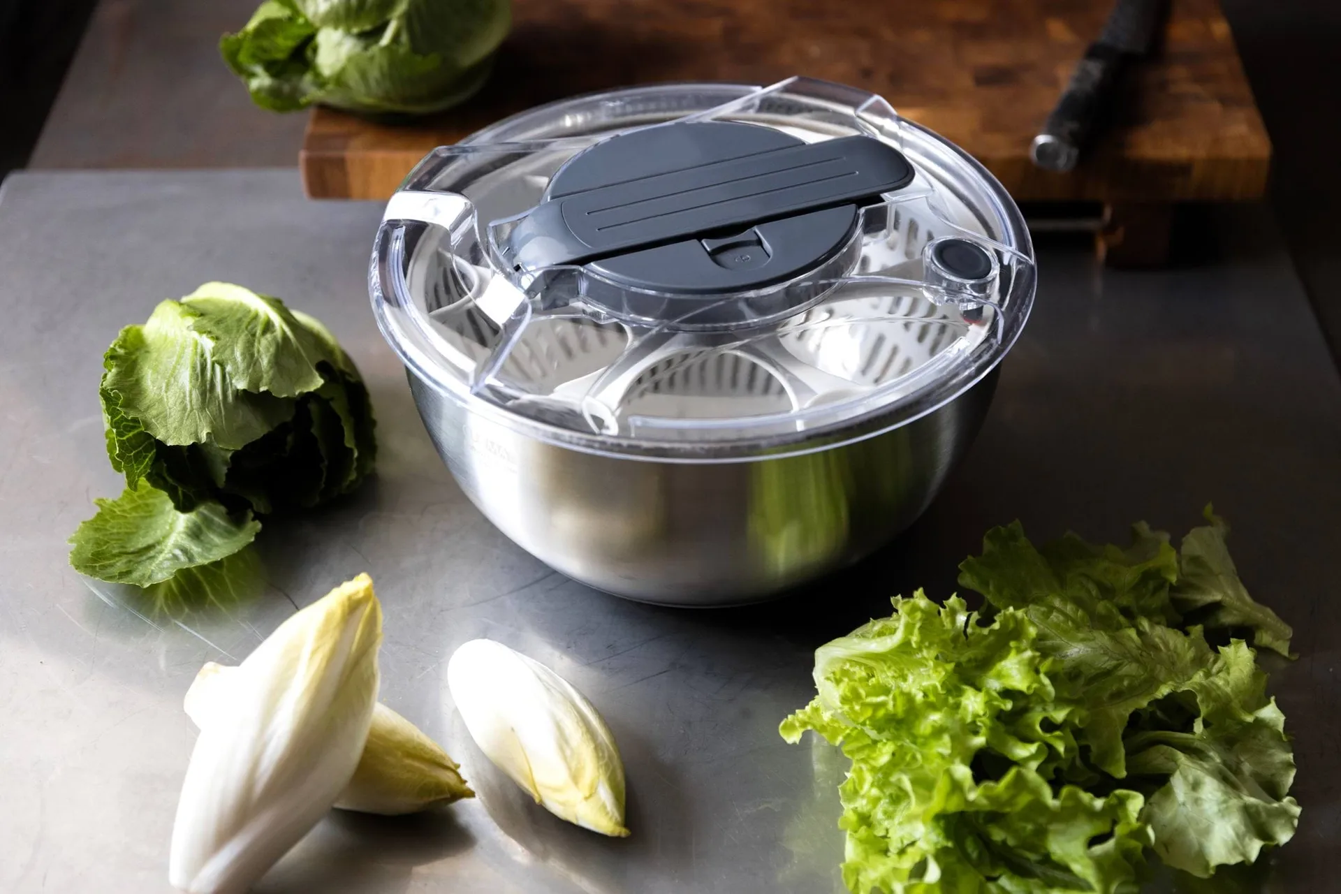 Culimat Salatschleuder, Edelstahl, 5,5 L Culimat