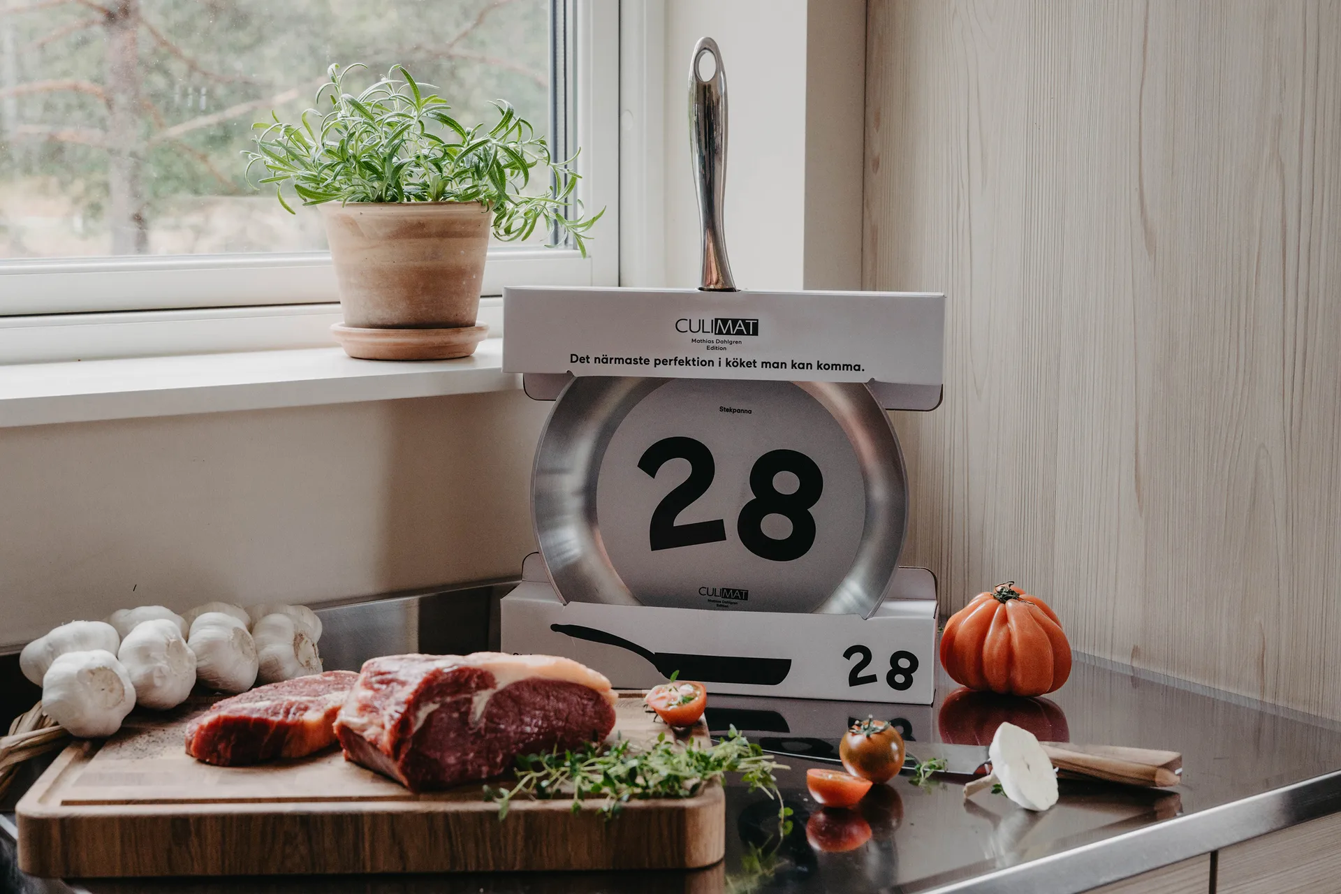 Culimat stekpanna 5-Ply rostffreier Stahl, 28 cm Culimat