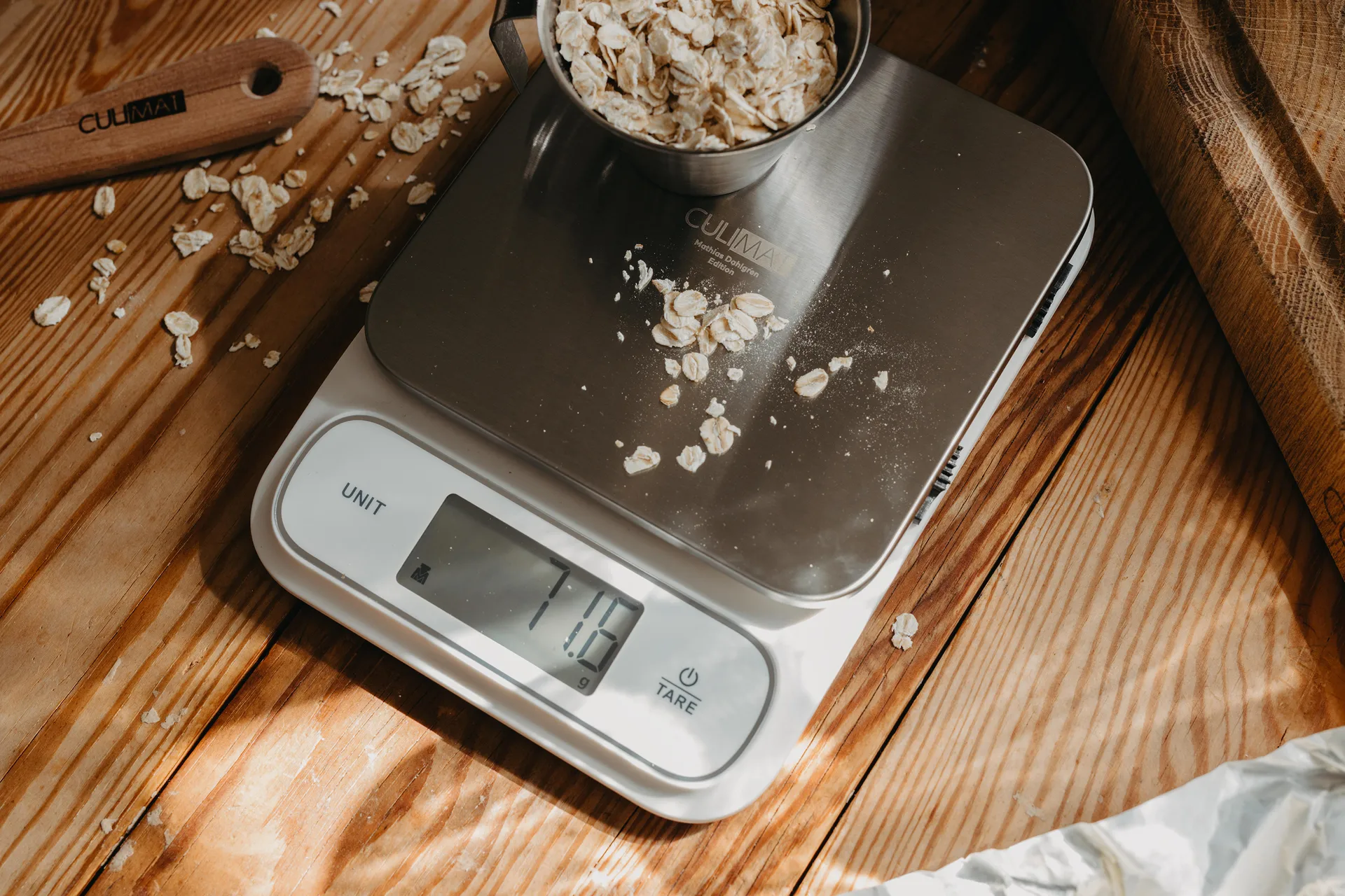 digitale Küchenwaage, wasserdicht, Weiß-silber Culimat