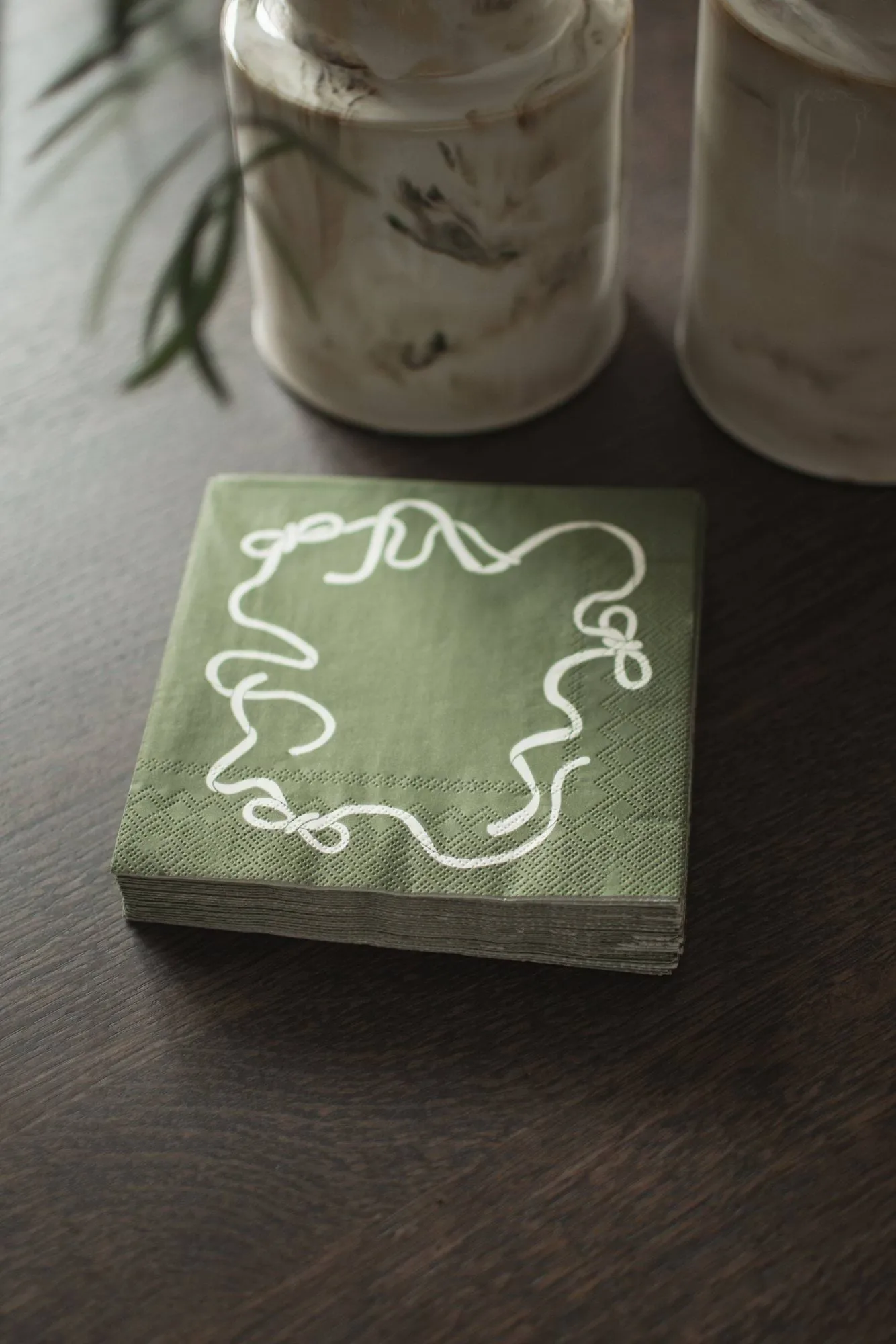 Bow Papierserviette 33x33 cm 20er Pack, Green DBKD