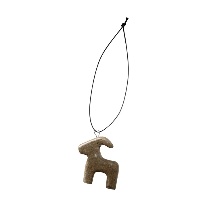 Bruse Dekorationsanhänger - Beige, 4x3,5 cm - DBKD