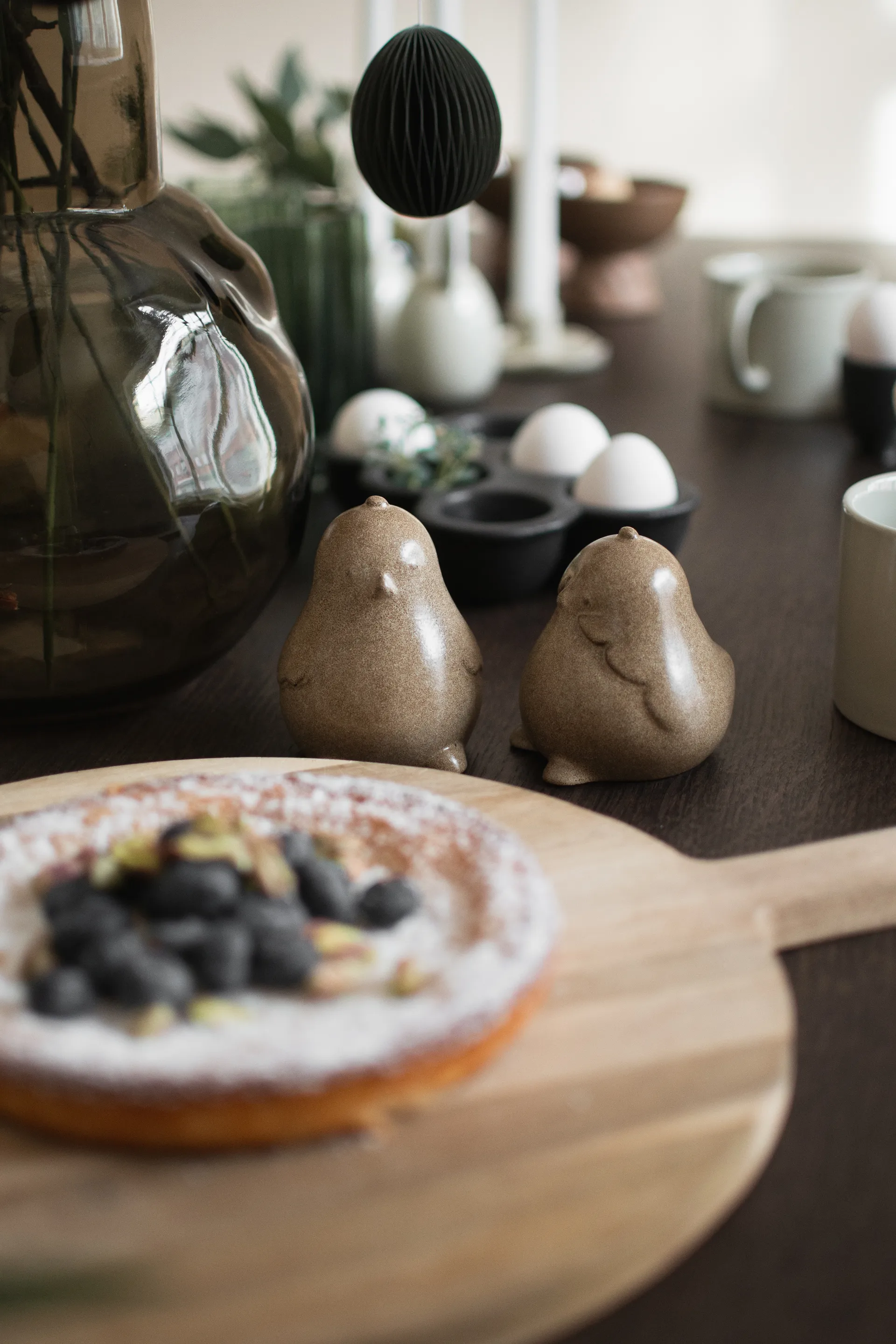 Chubby chicken Osterdekoration 2-teilig, Beige DBKD