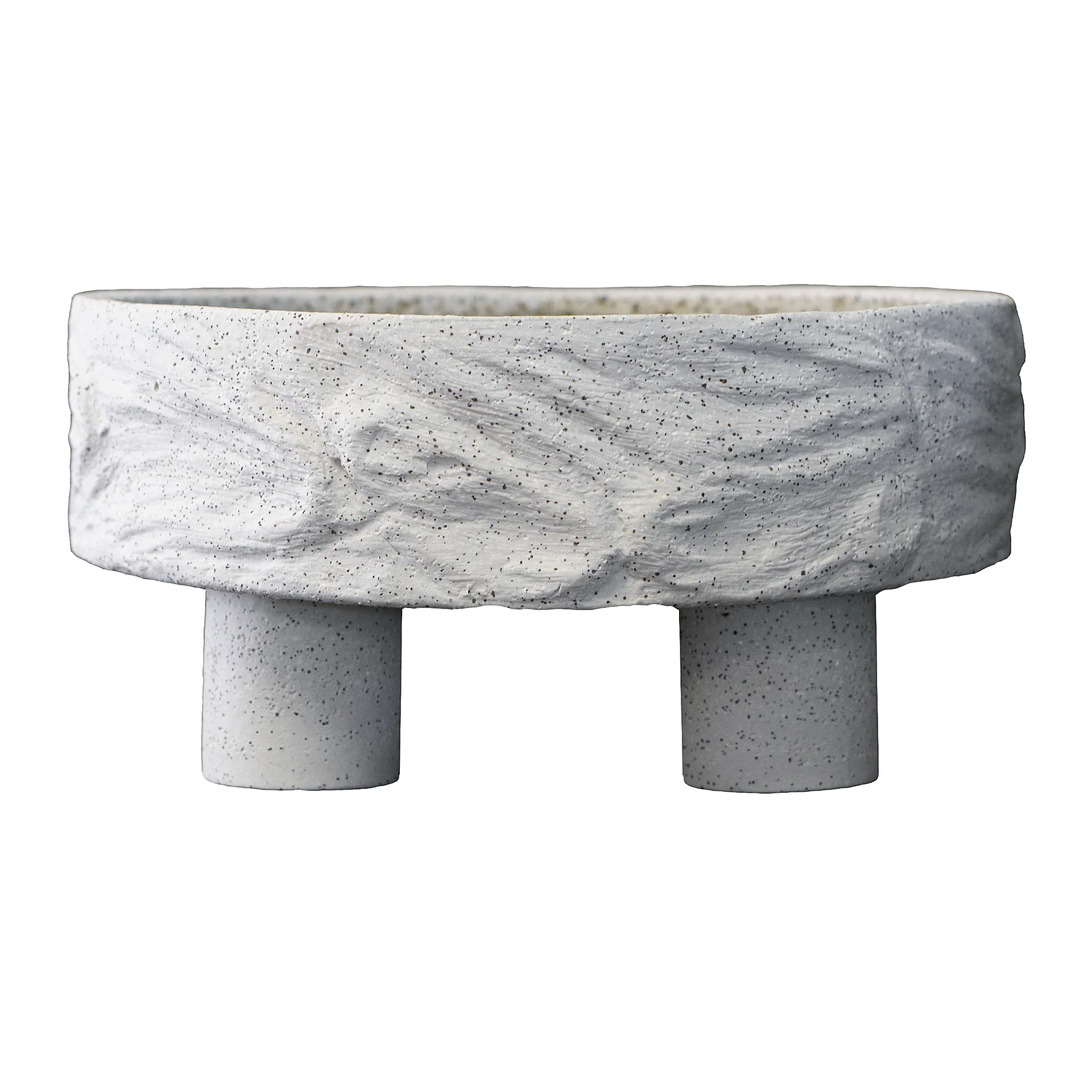 Clay plate Teller auf Beinen Ø25cm, Sand DBKD