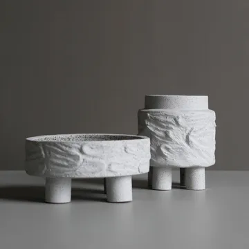 Clay plate Teller auf Beinen Ø25cm - Sand - DBKD