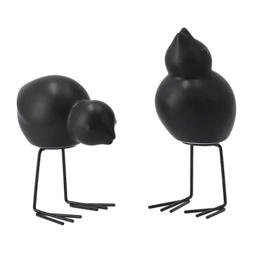 DBKD Swedish Birds Osterdekoration 2er Pack - Black - DBKD