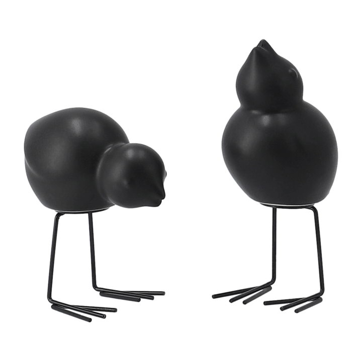 DBKD Swedish Birds Osterdekoration 2er Pack, Black DBKD