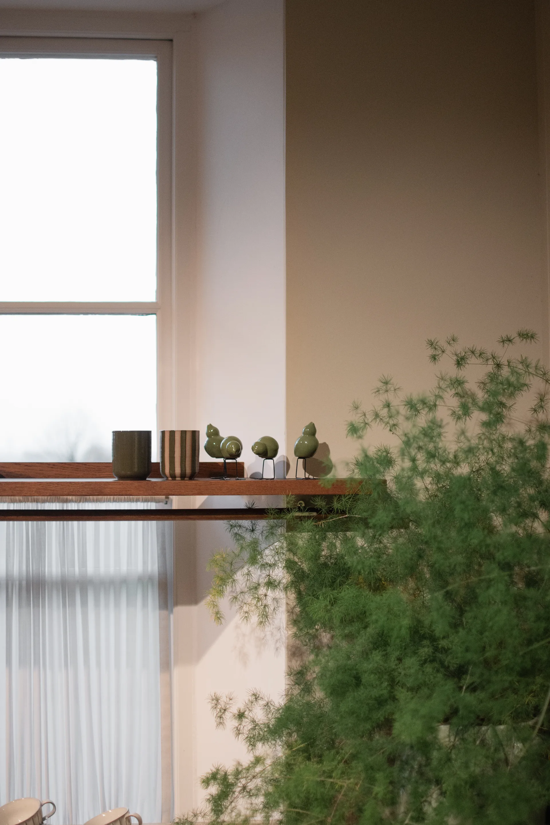 DBKD Swedish Birds Osterdekoration 2er Pack, Shiny green DBKD