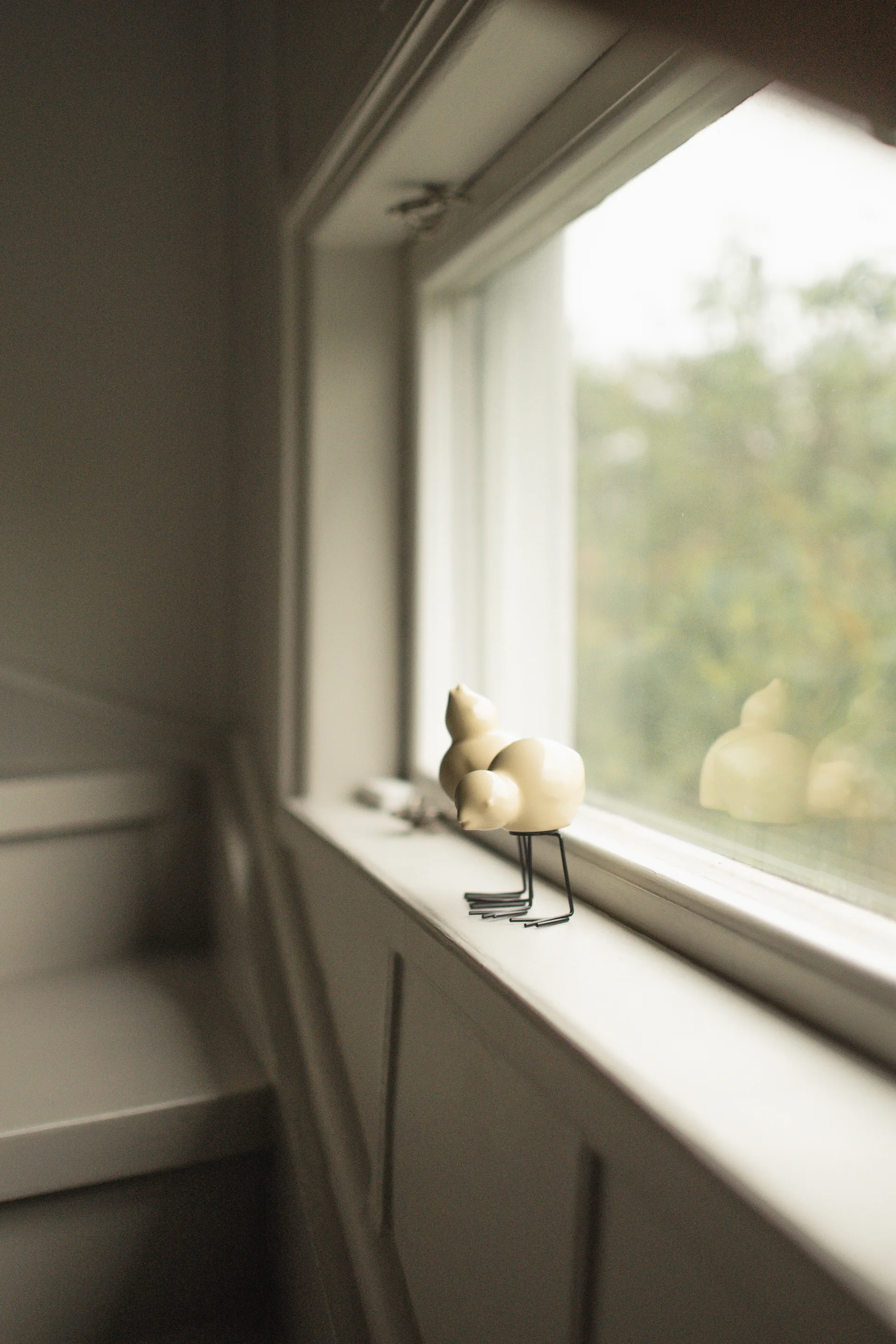 DBKD Swedish Birds Osterdekoration 2er Pack, Shiny yellow DBKD