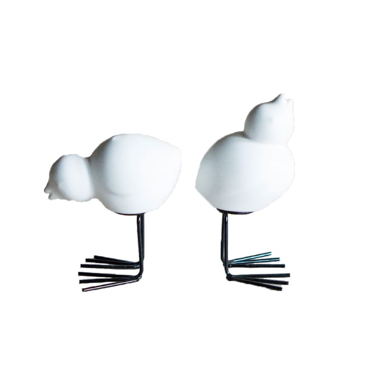 DBKD Swedish Birds Osterdekoration 2er Pack, White DBKD