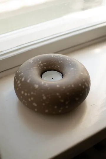 Float Windlicht - Brown dot - DBKD