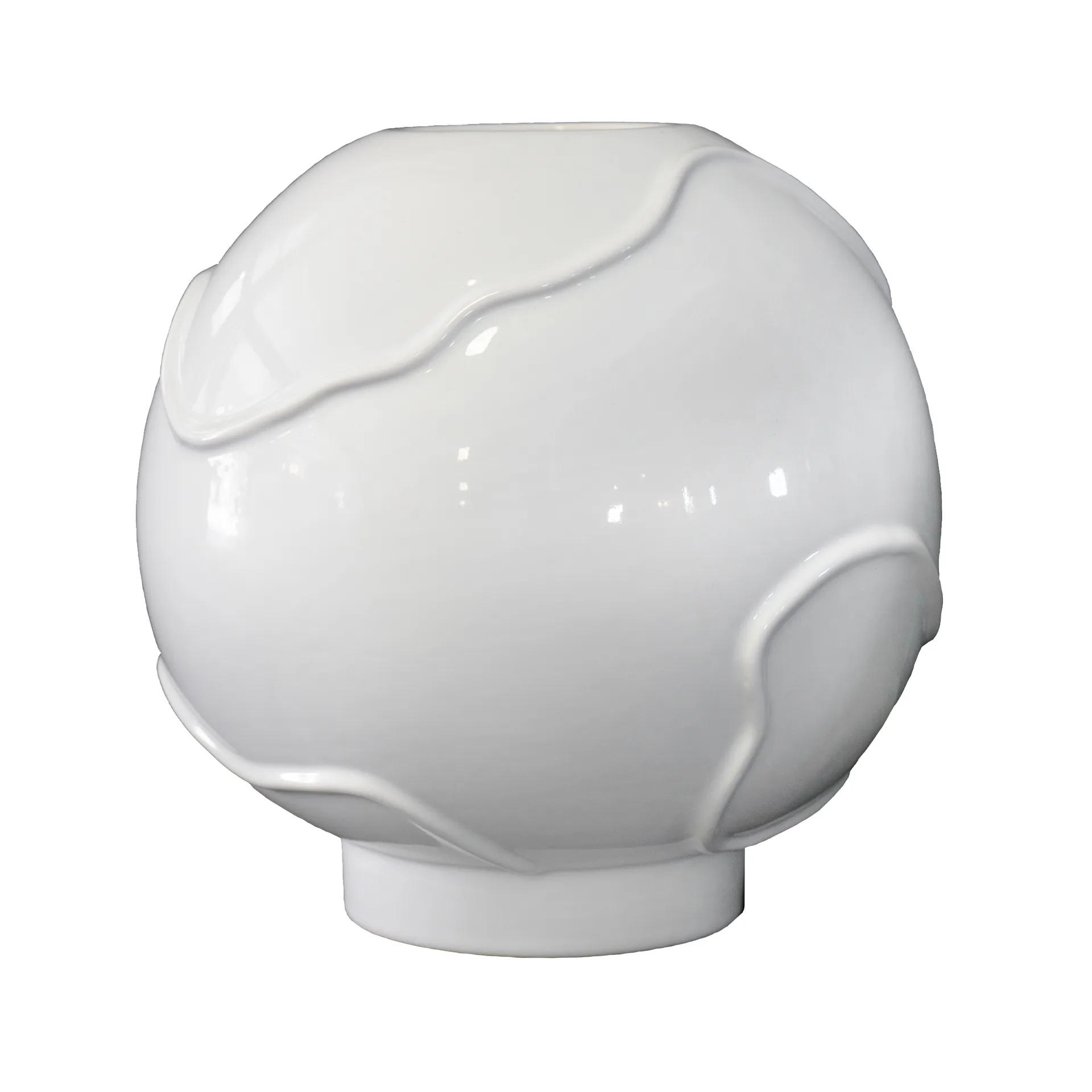 Form Vase Ø25cm, Shiny white DBKD