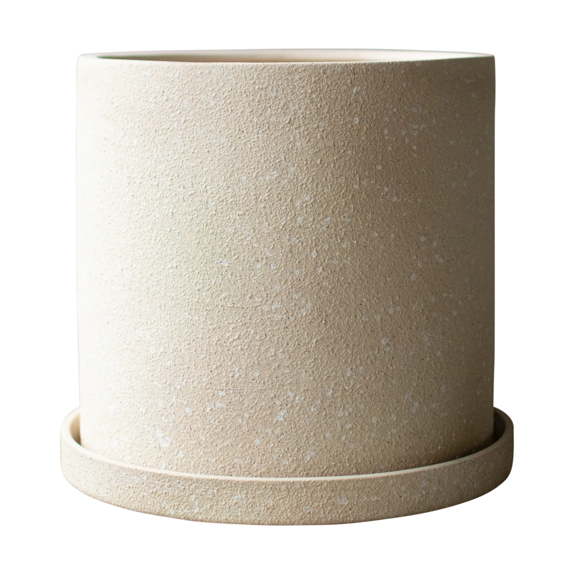 Grow Topf Ø30 cm mit Unterteller, Creme structure DBKD