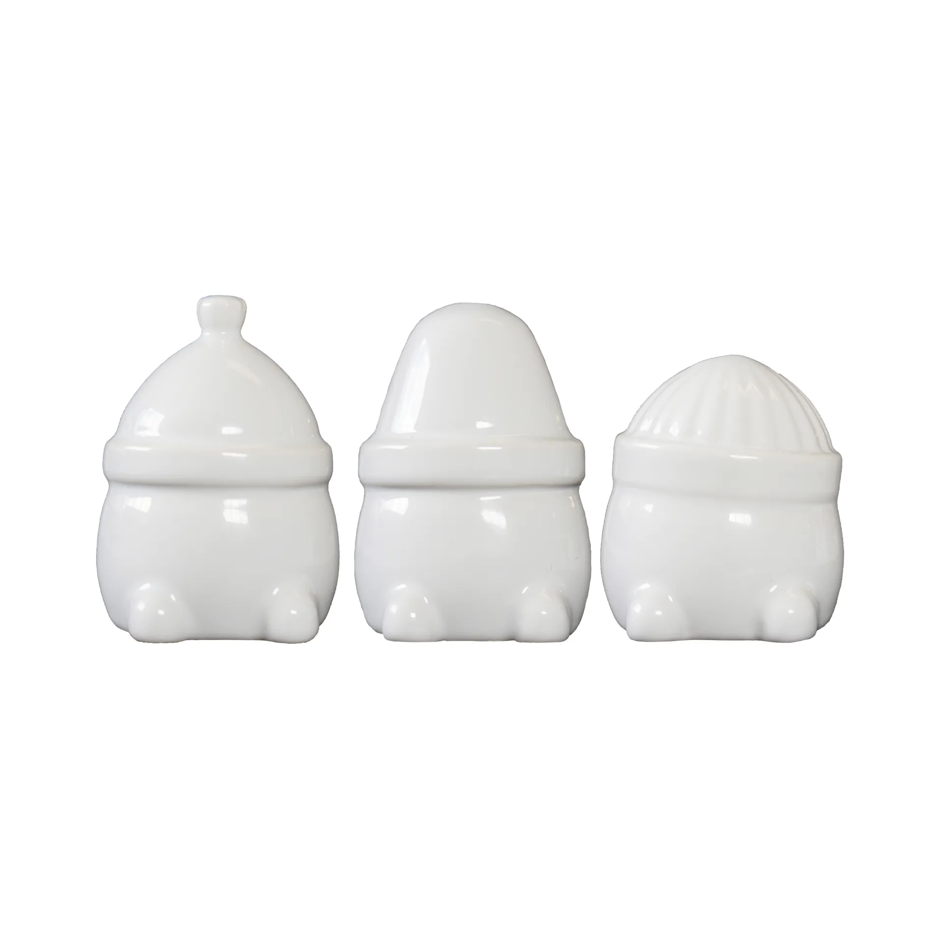 Hipster Triplets Weihnachtsdekoration 3er Pack, Shiny white DBKD