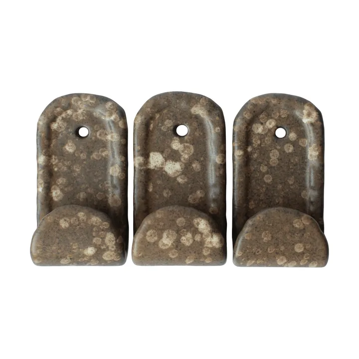 Hook Haken 3er-Pack - Brown dot - DBKD