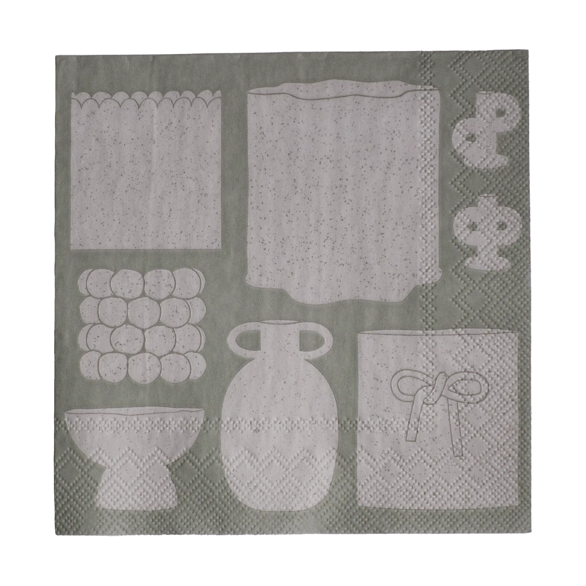 Illustration Papierserviette 33x33 cm 20er Pack, Beige DBKD