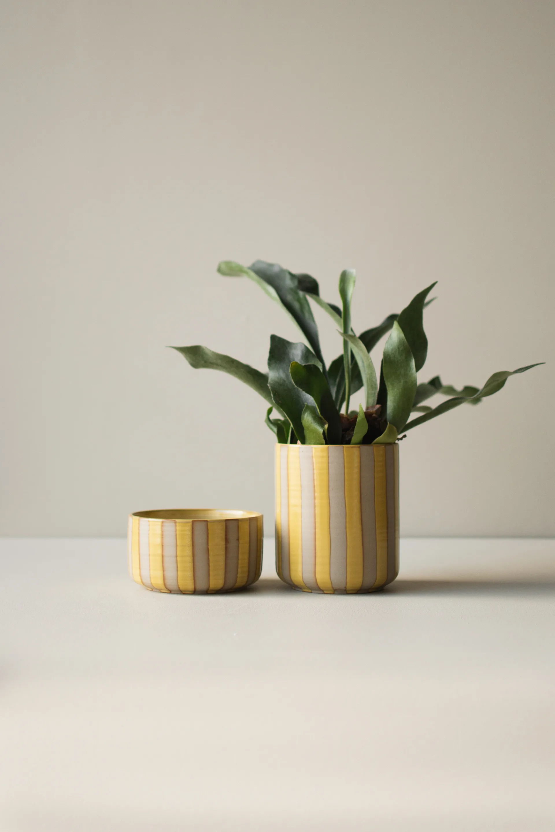 Line Blumentopf Ø14x16 cm, Yellow DBKD