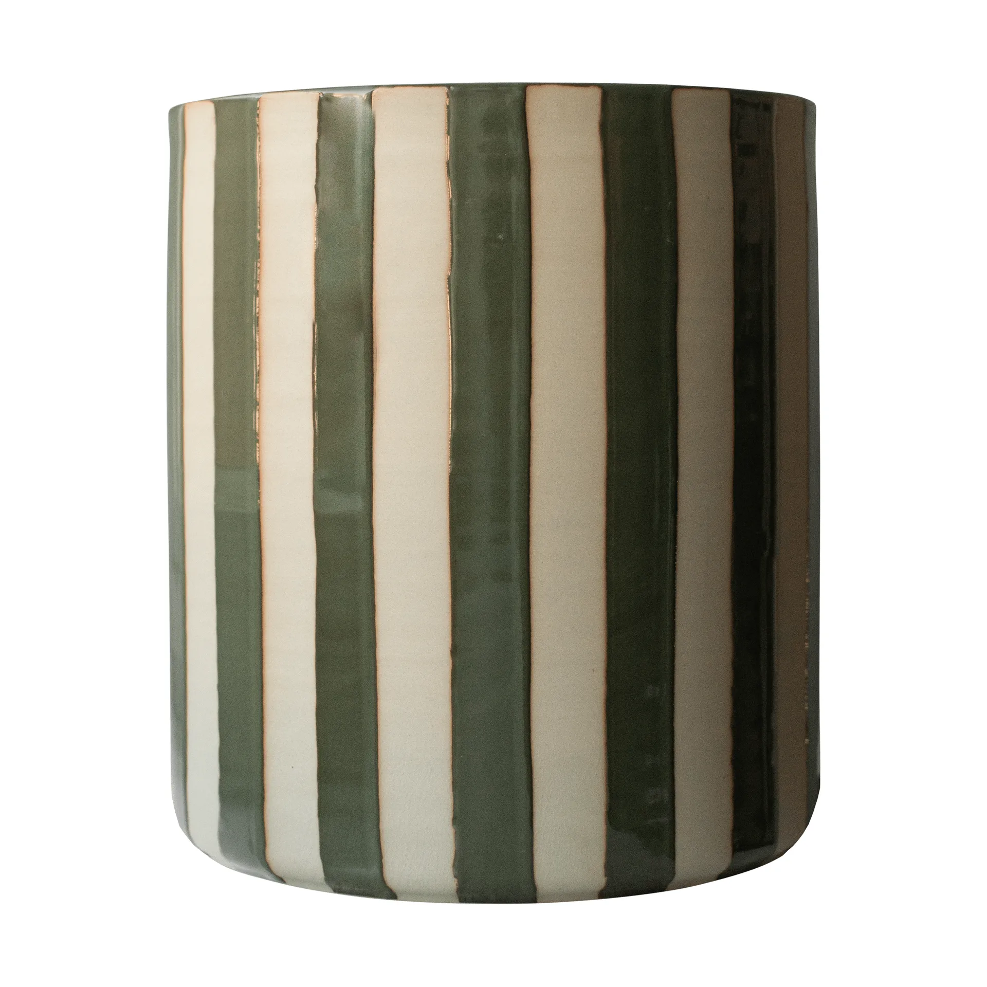 Line Blumentopf Ø21x24 cm, Stripe green DBKD