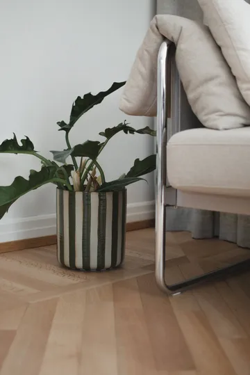 Line Blumentopf Ø21x24 cm - Stripe green - DBKD