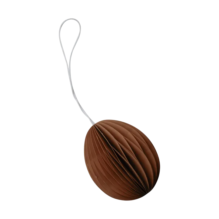 Ovoid Osteranhänger Papier 7 cm - Terracotta - DBKD
