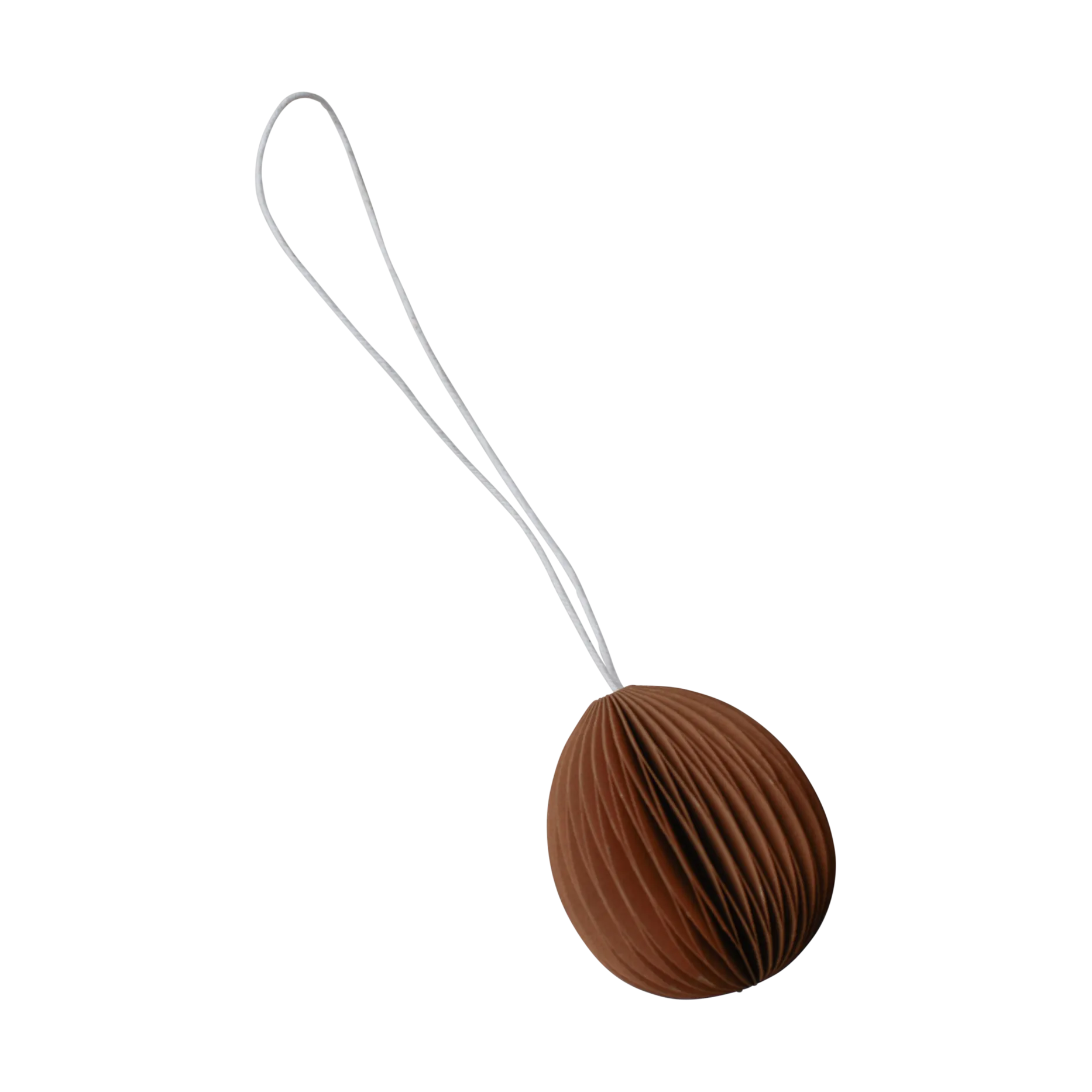 Ovoid Osteranhänger Papier small 4cm, Terracotta DBKD